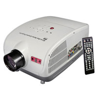 PyleHome PRJSD188 1080p Video Projector with DVD Media Player, 1800 Lumens Brightness, 800:1 Contrast Ratio, Built-In TV Tuner