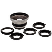 Raynox HD-5050 Pro High Definition Wide Angle Lens for Camcorders with a 37mm Thread, with 6 Adapter Rings image