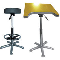 Savage Complete People Posing Kit, with Posing Table, Pneumatic Stool, Foot Rest &amp; Table Reflectors image