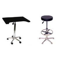 Savage Complete Posing Kit, Pneumatic Posing Stool with Foot Rest &amp; Pneumatic Posing Table. image