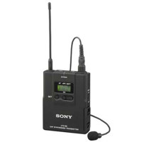 Sony UTXB2V UWP Series Bodypack Transmitter with Omni Lavalier Microphone, Operating on UHF TV Channels 42 to 45