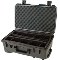 Hardigg Industries iM2500 Storm Case with Wheels, Watertight, Padlockable Case, with Padded Dividers, Black image