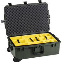 Pelican Storm iM2950 Case with Wheels, Watertight, Padlockable Case, with Padded Divider Interior, Olive Drab