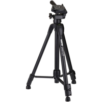 Sunpak 2001UT Video/Photo Tripod with 3-Way Fluid Effect Head & Quick Release, Extends to 48.9", Supports 4.4 lbs, Champagne Finish