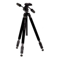 Sunpak Pro 623P Carbon Fiber Tripod with 3-Way Photo Video Panhead Quick Release, Supports 11 lbs 