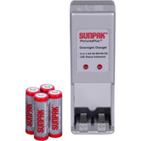 Sunpak 4 AA Ni-MH Batteries - 2650mAh with 7 Hour Charger image