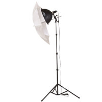 Smith Victor KT400 Single, 500 watt Photoflood Light Umbrella Kit.