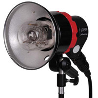 Speedotron Black Line 202VF/CC Light Units w/5500°K color-corrected flash tube & 7" umbrella reflector