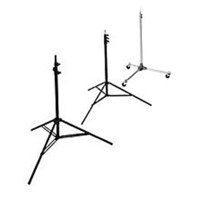 Speedotron 11' Air Cushioned Lightstand with 5/8" Mounting Stud, 4 Sections with 3 Risers, Black Anodized.