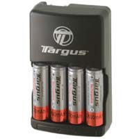 Targus AA/AAA Rapid Battery Charger with 4 &quot;AA&quot; Nickel Metal Hydride 2600mAh Batteries image
