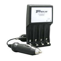 Targus AA/AAA 2 Hour Multi Voltage AC/DC Charger with 4 "AA" 2500mAh Batteries image