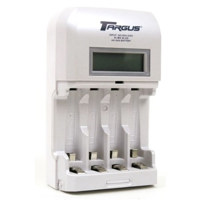 Targus AA/AAA 2 Hour Charger with LCD Display, with 4 AA Nickel Metal Hydride 2700 mAh Batteries image