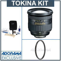 Tokina 16.5-135mm f/3.5-5.6 DX Zoom Lens Kit, for Nikon Digital SLR Cameras, with Tiffen 77mm UV Wide Angle Filter, Professional Lens Cleaning Kit