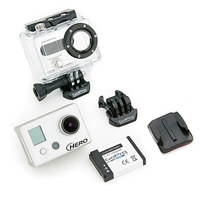 GoPro HD Hero Naked 170 Degree Wide Angle Lens Camera without Mounts, 5 Megapixel, 1920 x 1080p HD, 1.5in Status LCD, 1/2.5in HD CMOS Sensor