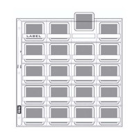 Vue-All Archival 35mm Slide Pages Holds Twenty 2" x 2" Mounted Transparencies with Individual Write-On Tabs, Top Loading, Pack of 25