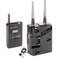 Azden 1200ABT UHF Body-Pack System with Anton Bauer Mount Receiver, Belt-Pack Transmitter & Azden EX-503H Lavaliere Microphone