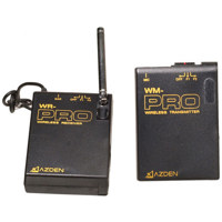 Azden WLX-Pro/i Wireless Dual Mic System with Belt-Pack Transmitter (WM-PRO) Electret Condenser Headset Mic, HS-9 & Lavalier Microphone (EX-503)
