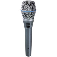 Shure BETA 87C Cardioid Condenser Handheld Vocal Microphone.