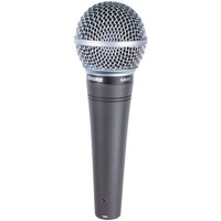 Shure SM48-LC Cardioid Dynamic Handheld Wired Microphone.
