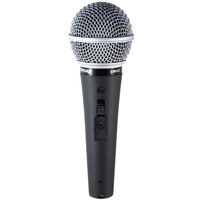 Shure SM48S-LC Cardioid Dynamic Handheld Wired Microphone with Lockable On / Off Switch.