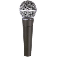Shure SM58-LC Cardioid Dynamic Handheld Wired Microphone.