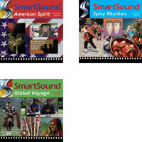 Smartsound Travel 3 Pack, 3 Most Popular 44k Palettes for Travel, Global Voyage - Spicy Rhythms - American Spirit #AP3TR