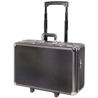 Vanguard VGP-310W Aluminum Reinforced ABS Plastic Case with Diced Foam Interior, Wheeled Trolly & Shoulder Strap