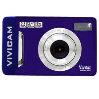 Vivitar Vivicam 5024 5.1MP Digital Camera, 8x Digital Zoom, 2.4" Screen, SD Card - Purple