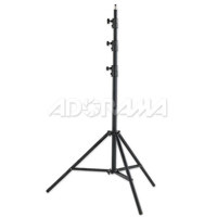 Westcott Pro 13' Air Cushioned Lightstand with 5/8 Mounting Stud, 4 Sections with 3 Risers, Black Anodized. image