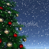 Westcott Photo Basics 5' x 6' "Snowfall", Christmas Tree & Snow Scenic Cotton Muslin Background #824