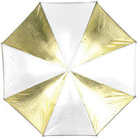 Westcott 45" Gold/White Zebra Umbrella image