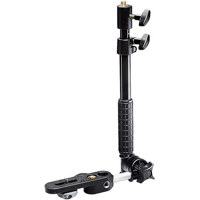 Manfrotto Camera Flash Bracket with Telescopic Column from 30 cm to 45 cm, Black.