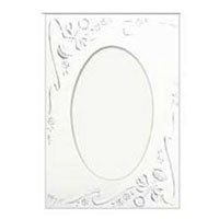 Collector's Gallery Embossed Rattles Photo Greeting Card for Your 3.5"x5" or 4"x6" Picture.