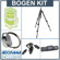 Manfrotto (Distributed by Bogen) 190XDB 3 Section Black Aluminum Tripod Kit, with Manfrotto 804RC2 Head, Adorama Deluxe Tripod Case, Double Bubble Level, Tripod Hanger