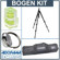 Manfrotto (Distributed by Bogen) 190XPROB 3 Section Black Aluminum Pro Tripod Legs Kit, with Adorama Deluxe Tripod Case, Double Bubble Level, Tripod Hanger