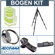 Manfrotto (Distributed by Bogen) 190XPROB 3 Section Black Aluminum Pro Tripod Kit, with Manfrotto 322RC2 Head, Adorama Deluxe Tripod Case, Double Bubble Level, Tripod Hanger