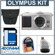 Olympus E-P1 Pen, Interchangeable Lens Digital Camera Body Kit. - Silver - with 8 GB SD Memory Card, Spare BLs-1 Lithium-Ion Rechargeable Battery, Camera Case, USB 2.0 SD Card Reader