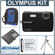 Olympus Stylus 550 Waterproof Digital Camera Kit, Black with 4 GB Micro SD Memory Card, Camera Case, Table Top Tripod, Spare LI- 42B Lithium-Ion Rechargeable Battery