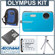 Olympus Stylus 550 Waterproof Digital Camera Kit, Blue with 4 GB Micro SD Memory Card, Camera Case, Table Top Tripod, Spare LI- 42B Lithium-Ion Rechargeable Battery