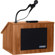 AmpliVox S272MO Wired EZ Folding Lectern, Medium Oak: Picture 1 thumbnail
