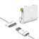 iLuv RockWall Combo Dual USB Wall Charger, Charge/Sync Cable, White: Picture 1 thumbnail