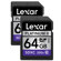 Lexar 64GB Class 10, 200x Platinum II Series SDHC Memory Cards - Two Pack: Picture 1 thumbnail