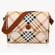 Jill-e E-go Cross Body Messenger Bag, Tan Plaid: Picture 1 thumbnail