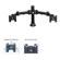 Premier Mounts MM-AH152 Two Display Arm on 15
