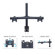 Premier Mounts MM-BC152 Dual Monitor Curved Bow on 15