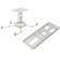 Premier Mounts PBC-FCTAW Universal Projector Mount, White: Picture 1 thumbnail