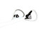 Wicked Helix WI-2000 In Ear Headphones, Black and White: Picture 2 thumbnail