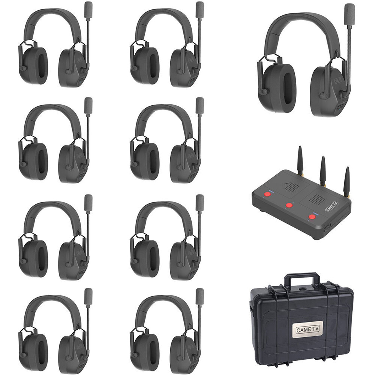 Came-TV Kuminik8 Dual-Ear Duplex Digital Wireless Foldable Headset, EU, 9-Pack
Came-TV Kuminik8 Dual-Ear Duplex Digital Wireless Foldable Headset, EU, 9-Pack