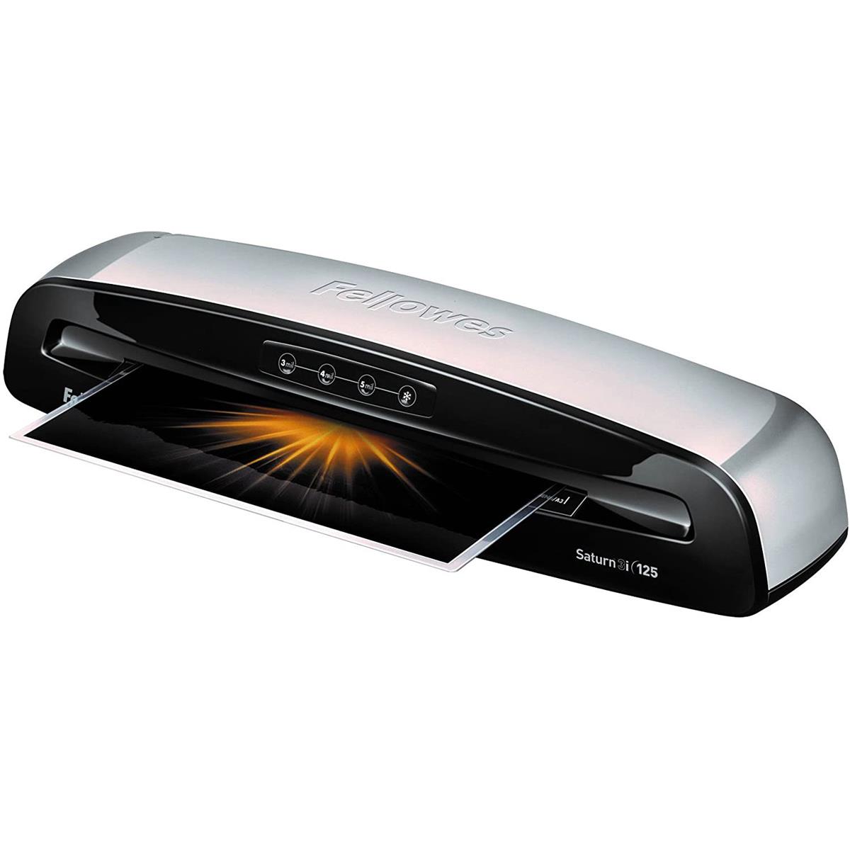 

Fellowes Saturn 3i 125 Small Office Laminator with Pouch Starter Kit