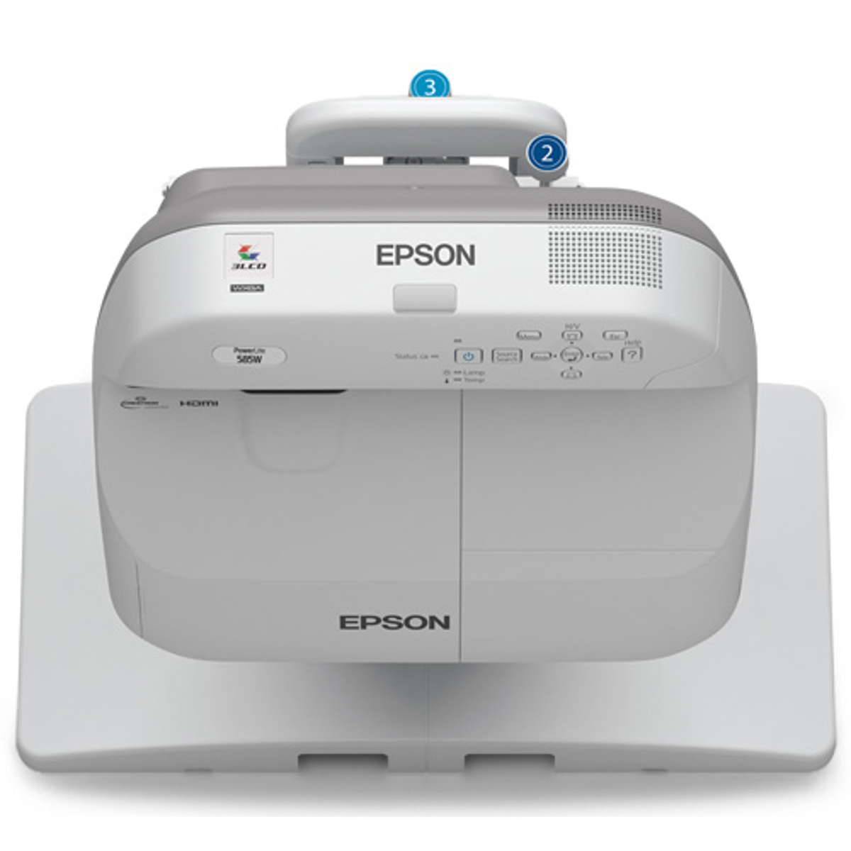 Epson PowerLite 585W WXGA Ultra Short Throw 3LCD Projector for SMART Whiteboard
Epson PowerLite 585W WXGA Ultra Short Throw 3LCD Projector for SMART Whiteboard